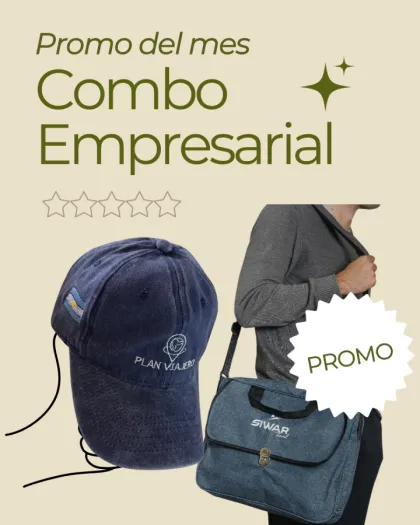 Combo Empresarial VIP | Gorra Vintage Bordada + Portafolio en Cordura Bordado
