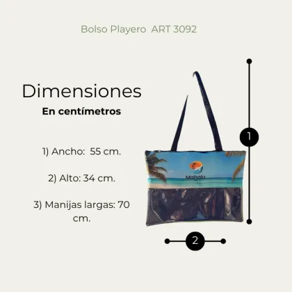 Bolso playero combinado 3092