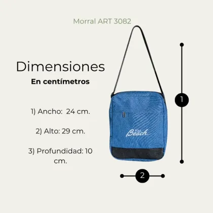 Morral mediano bordado 3082