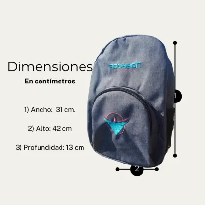 Mochila de Tela de cordura bordada