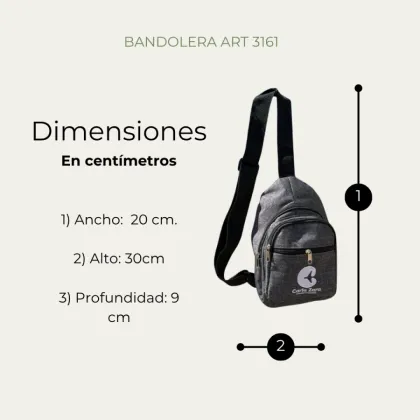 Bandolera de tela de cordura 3161